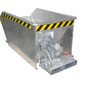 Spaandercontainer 300 liter, laag model, 70049-SGU-30-V