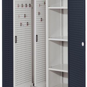 ®RasterPlan kasten met uittrekbare perfopanelen en perfodeuren, model 80 antraciet